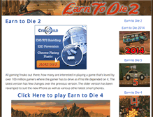 Tablet Screenshot of earntodie2.org